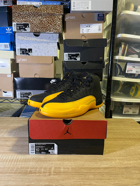 Size 10 – AJ 12 University Gold