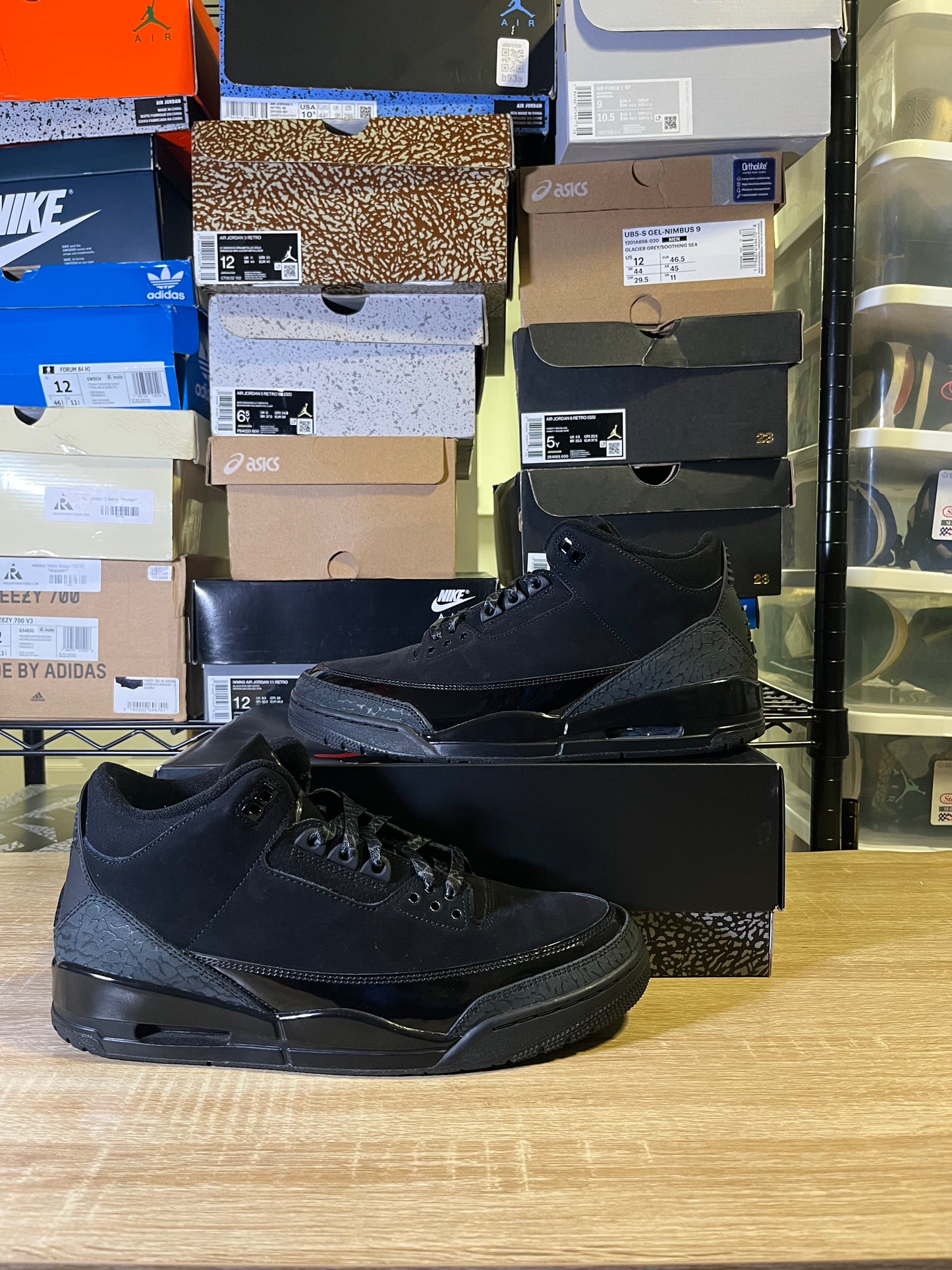 Size 11.5 – AJ 3 Black Cat