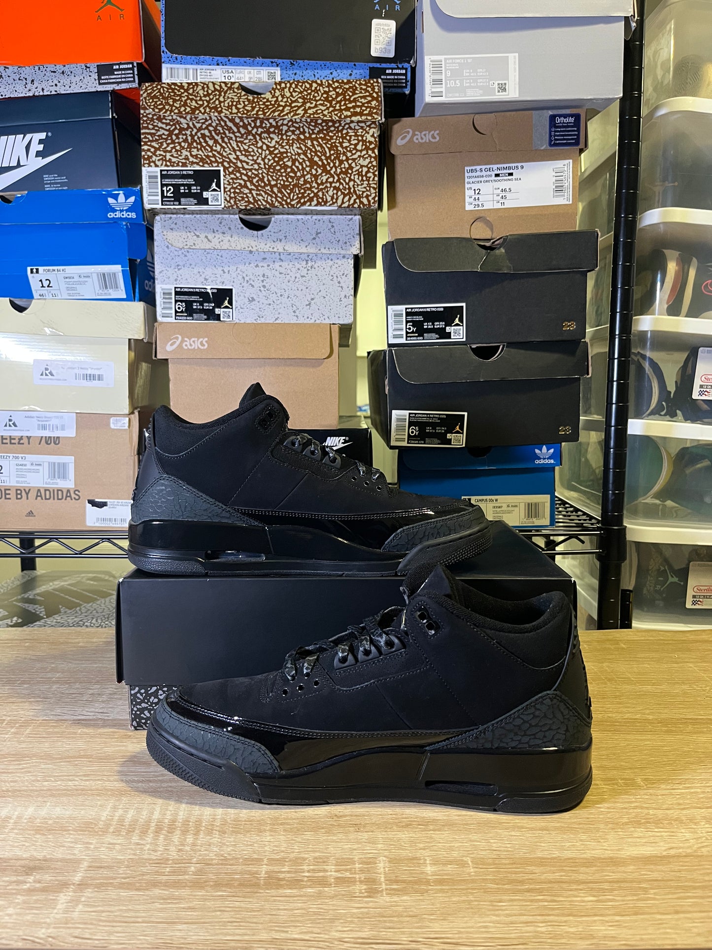 Size 11.5 – AJ 3 Black Cat