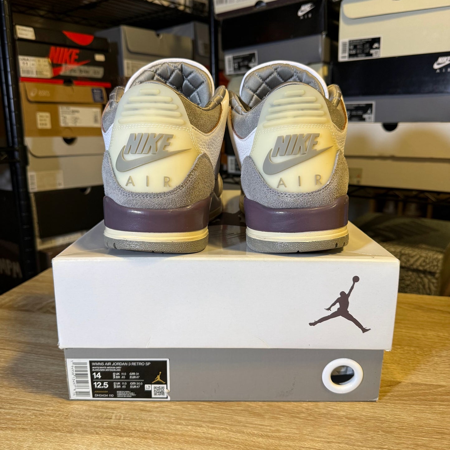 Size 12.5 M - Jordan 3 Retro SP x A Ma Maniere Low Raised By Women