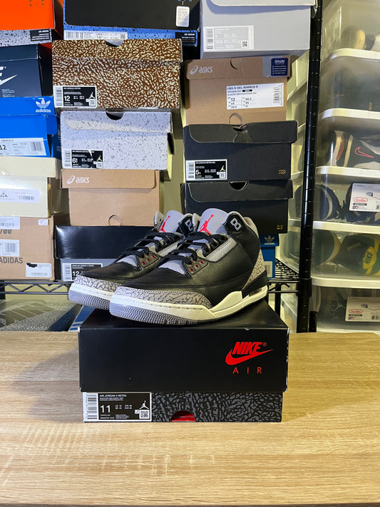 Size 11 – AJ 3 Black Cement