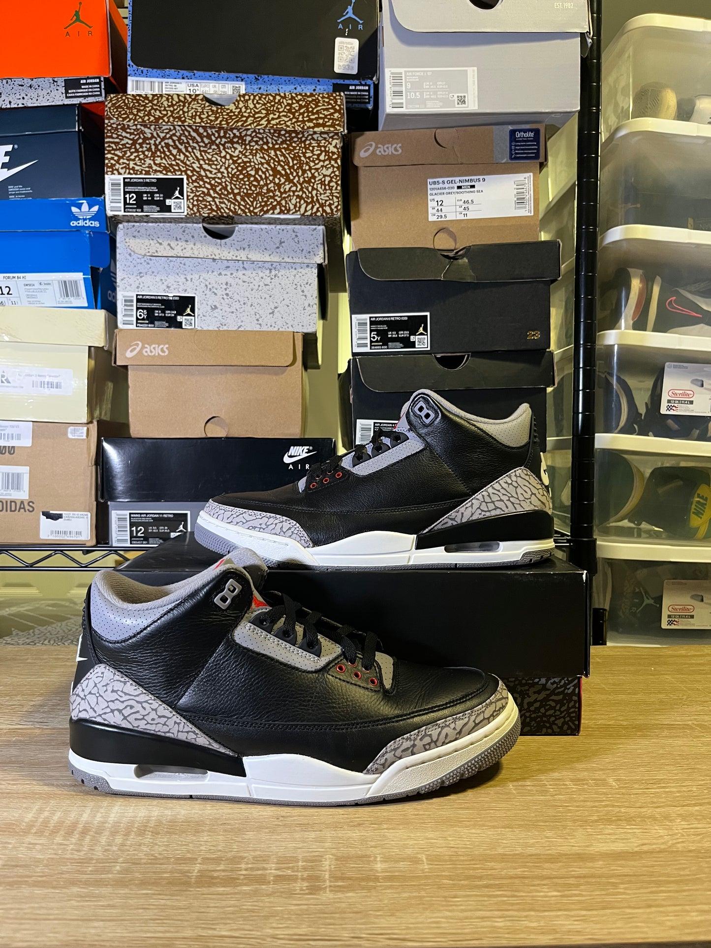 Size 11 – AJ 3 Black Cement