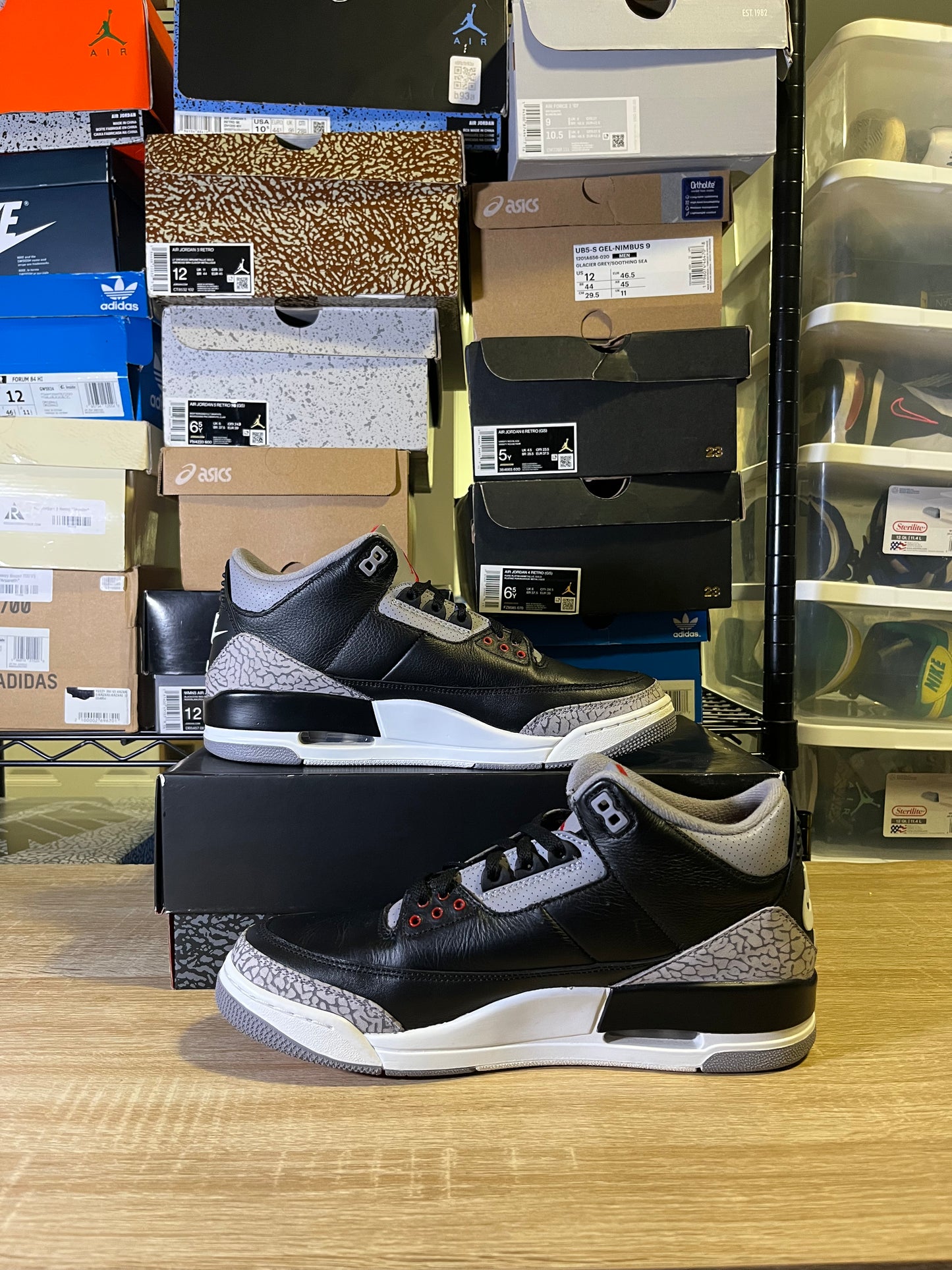 Size 11 – AJ 3 Black Cement
