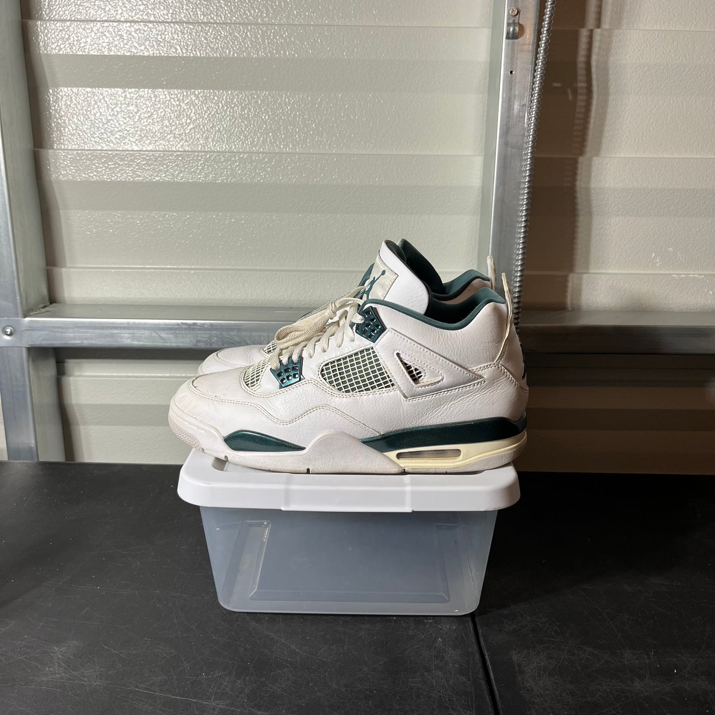 Size 12 - AJ 4 Oxidized Green