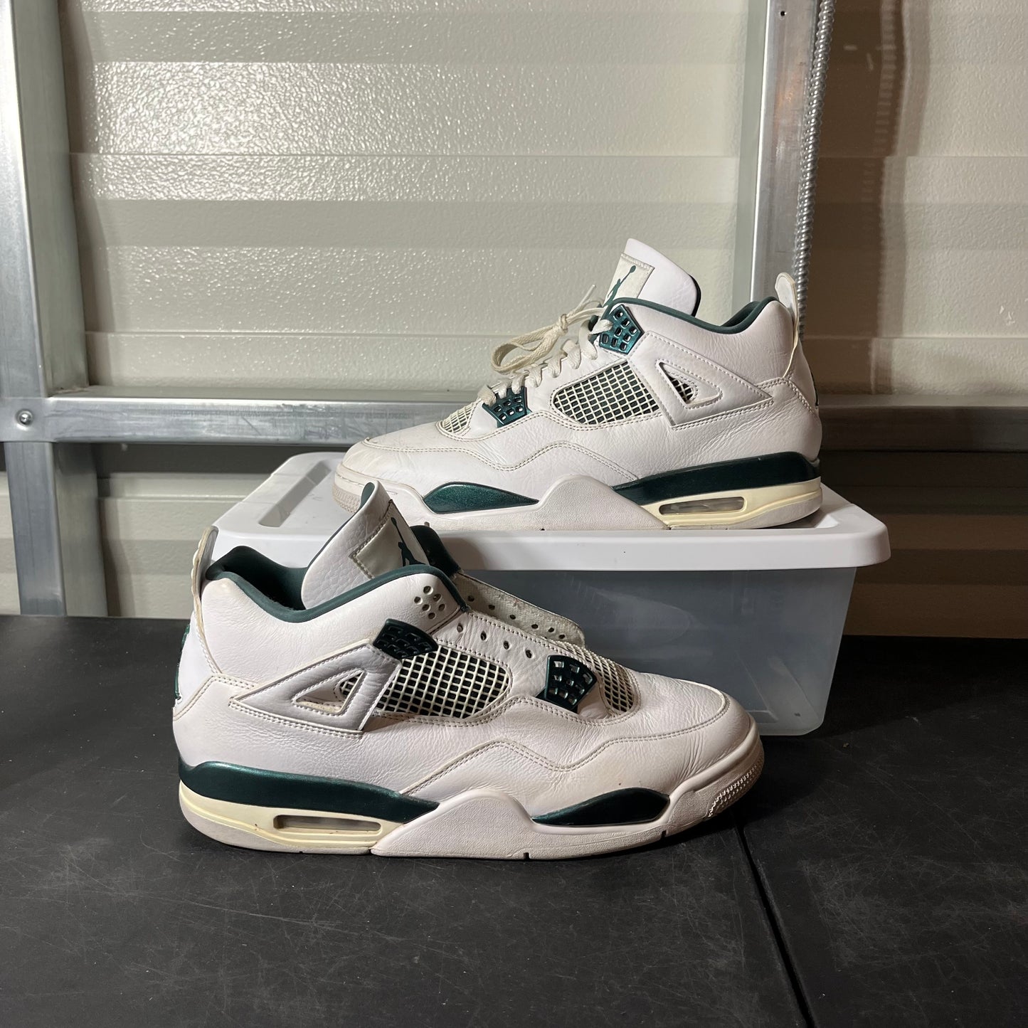 Size 12 - AJ 4 Oxidized Green