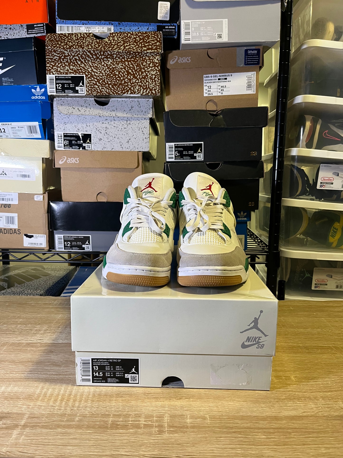 Size 13 – AJ 4 SB Pine Green