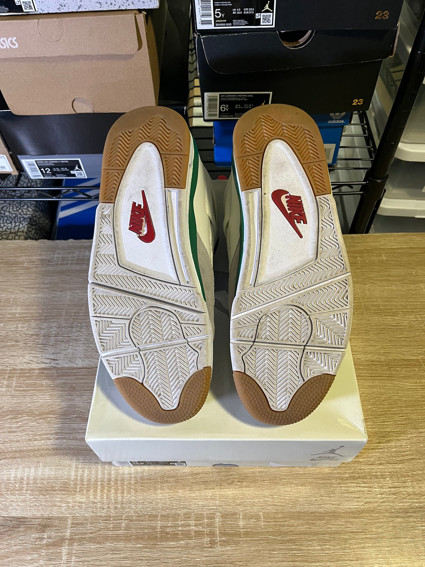 Size 13 – AJ 4 SB Pine Green