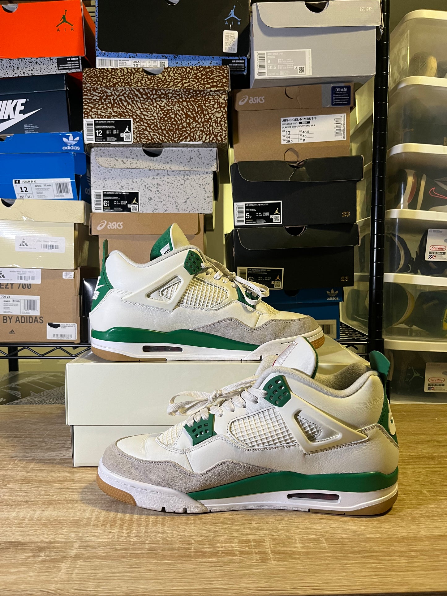 Size 13 – AJ 4 SB Pine Green