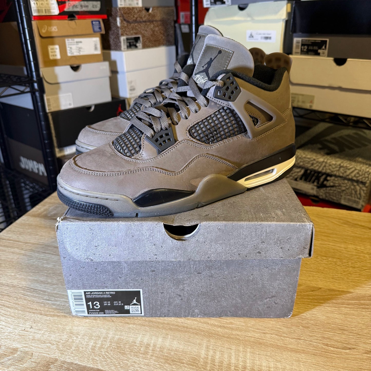 Size 13 - AJ 4 Cave Stone