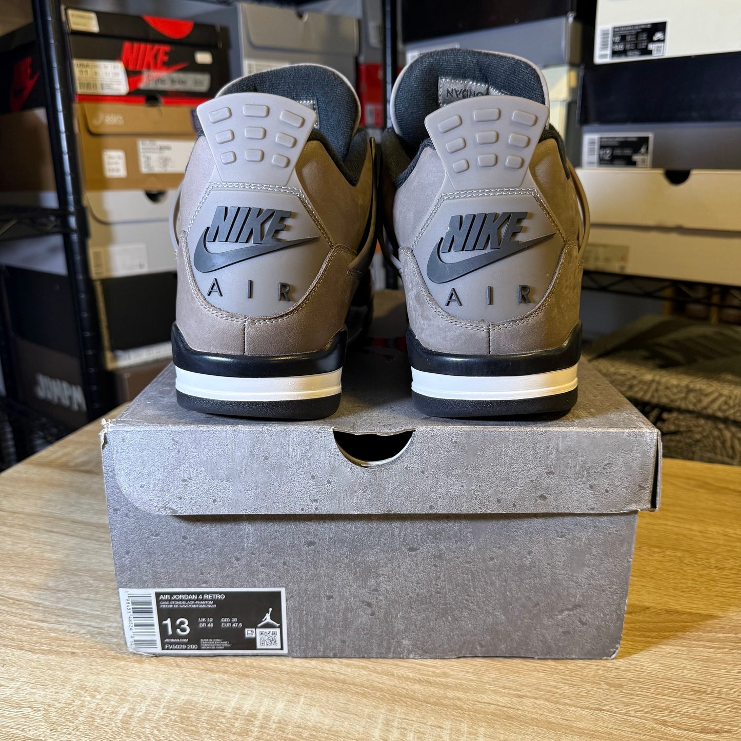 Size 13 - AJ 4 Cave Stone