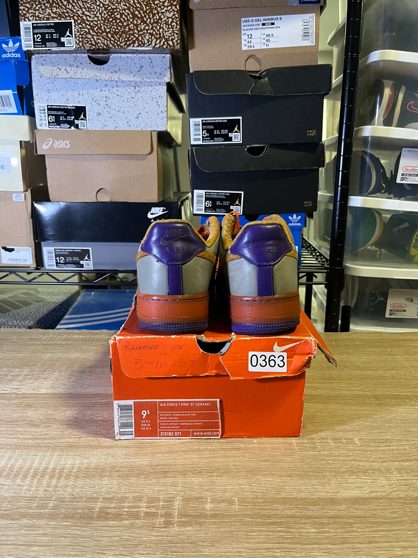 Size 9.5 - AF 1 Premium 07 Amare New Six