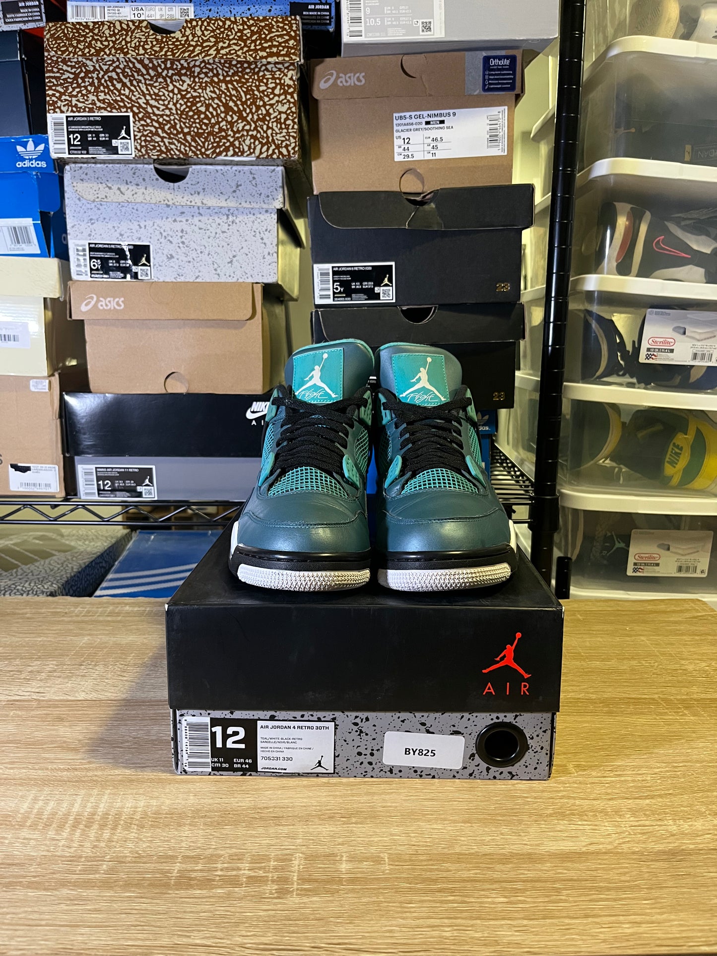 Size 12 – AJ 4 Teal