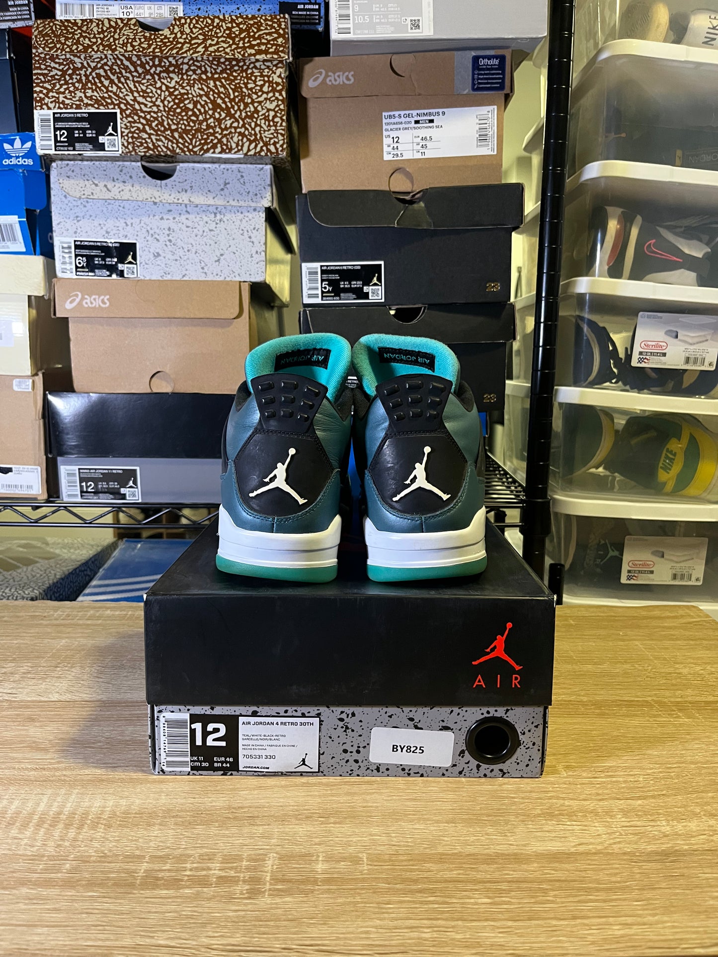 Size 12 – AJ 4 Teal