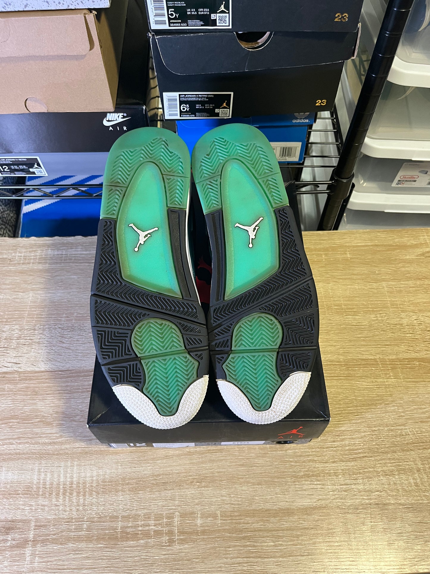 Size 12 – AJ 4 Teal
