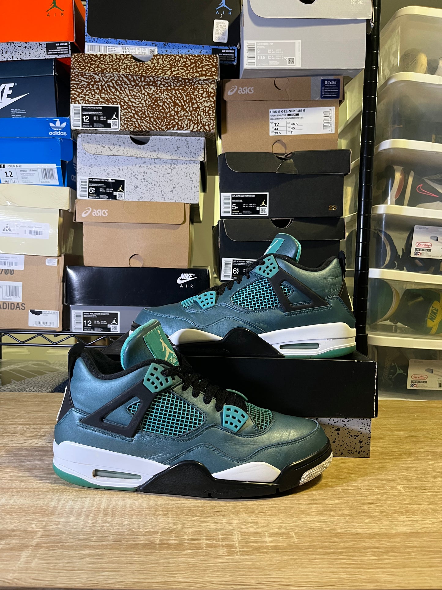 Size 12 – AJ 4 Teal
