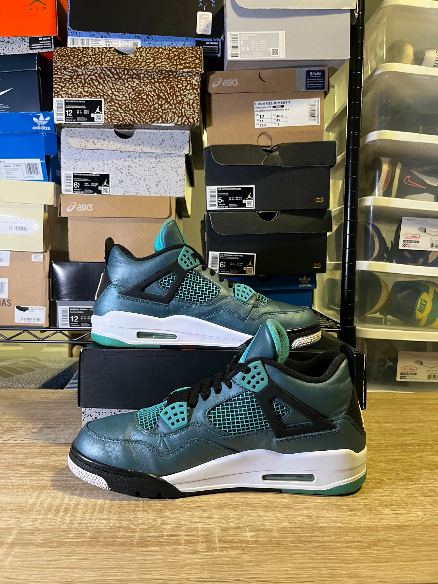 Size 12 – AJ 4 Teal