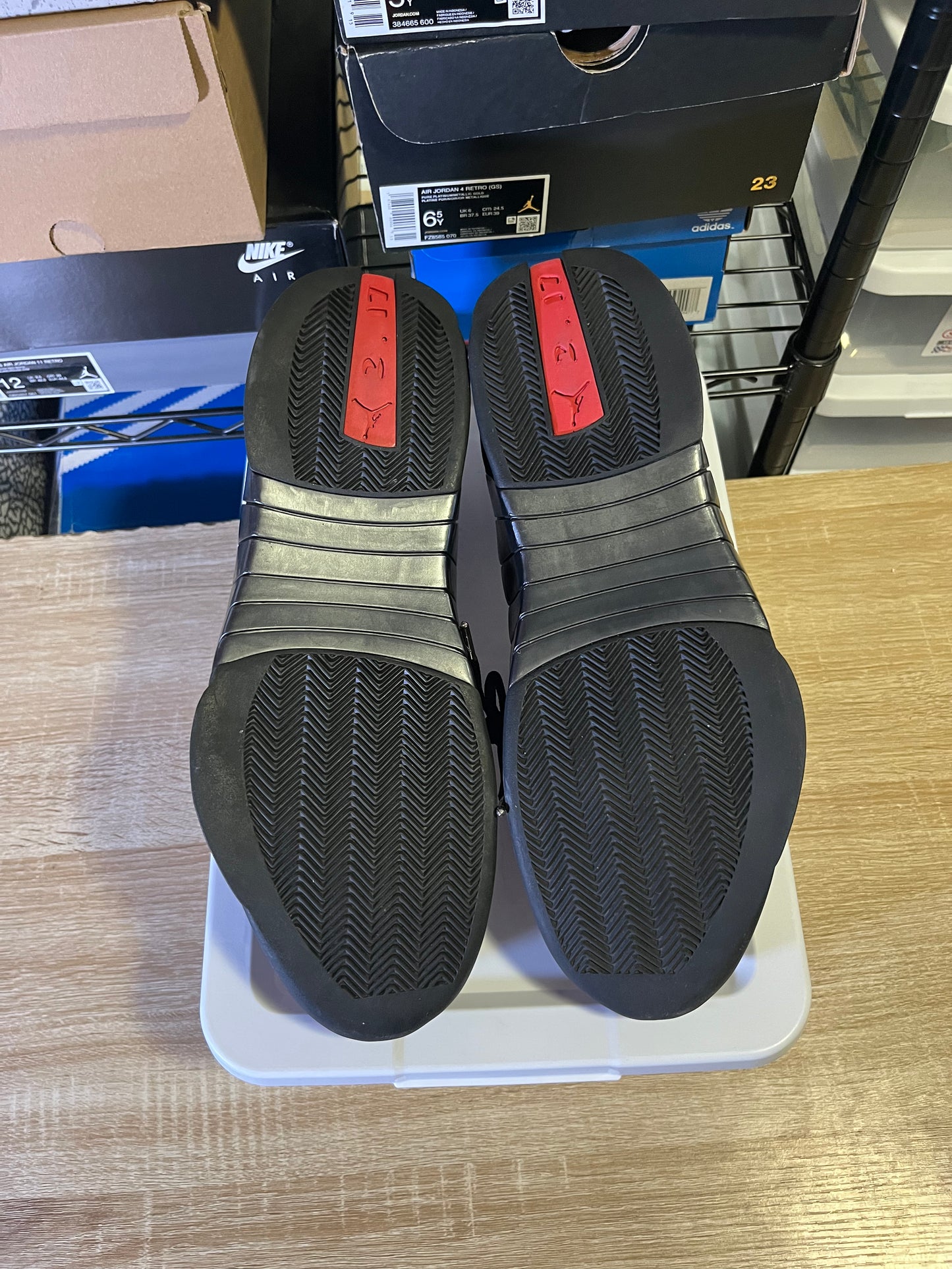 Size 13.5 – AJ 15 Black Varsity Red