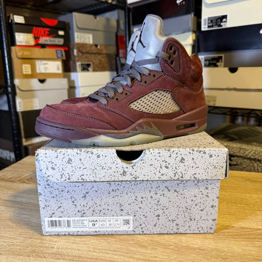 Size 9.5 - AJ 5 Burgandy