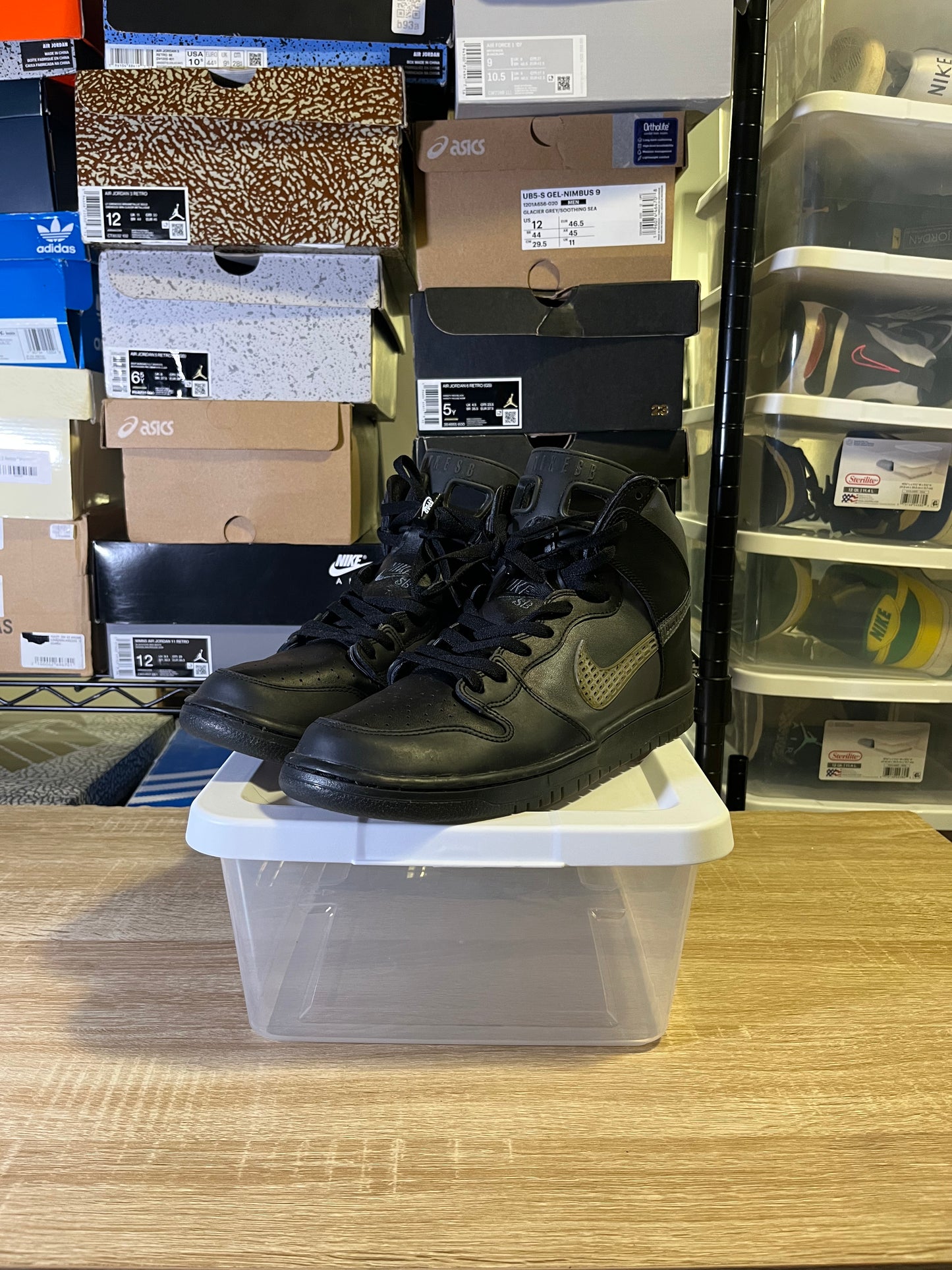 Size 12 - Forty Percent Against Rights x Dunk SB High Black