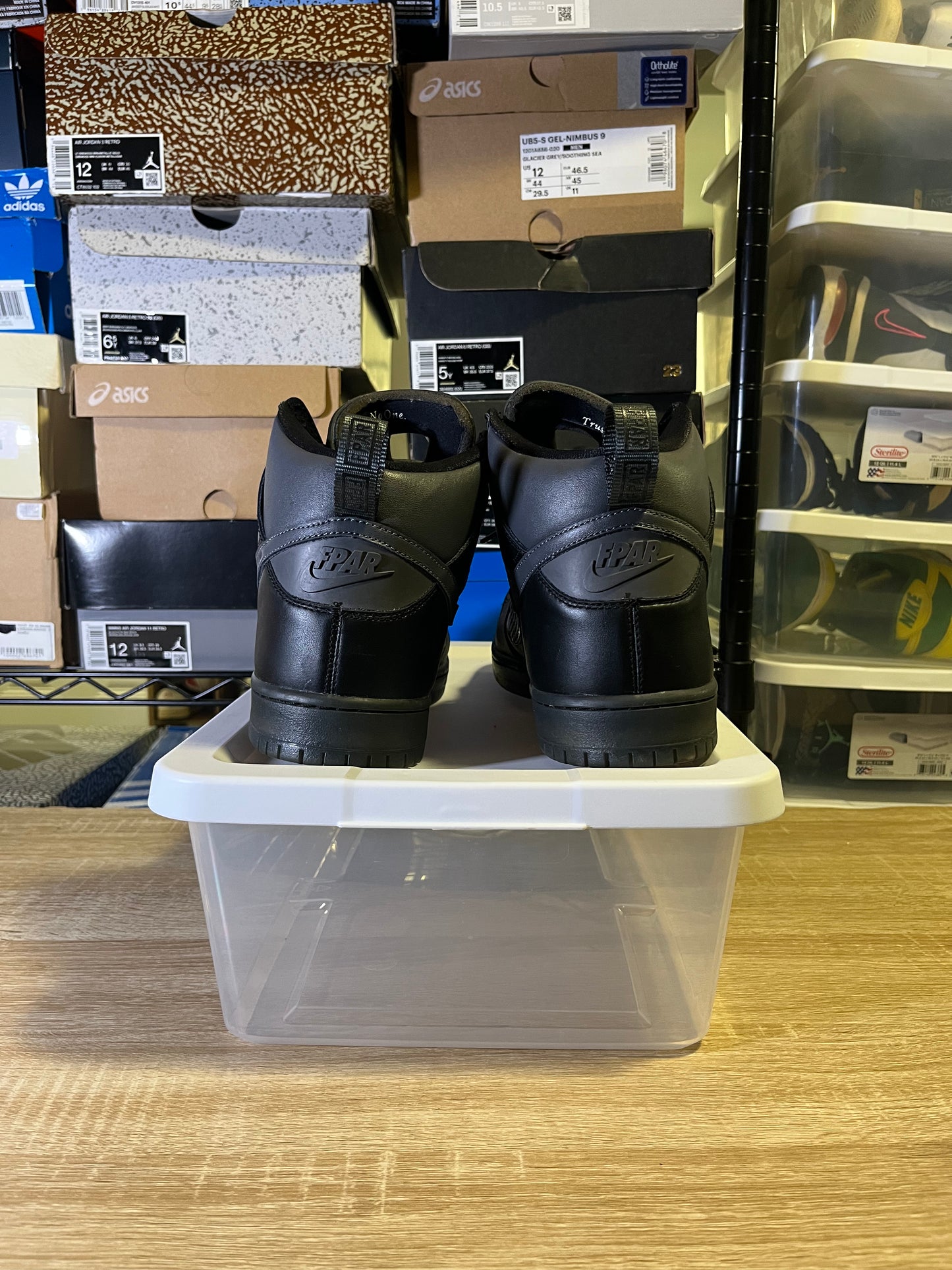 Size 12 - Forty Percent Against Rights x Dunk SB High Black