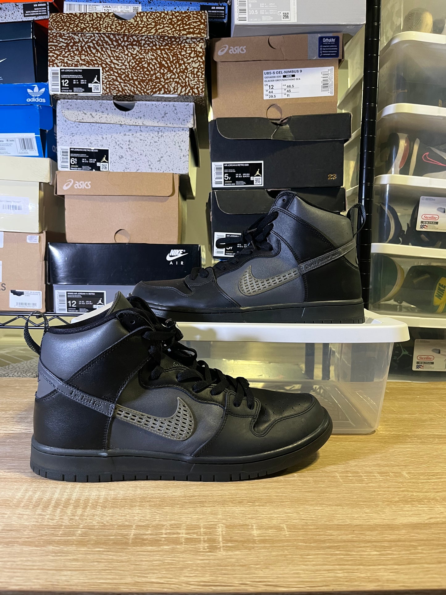 Size 12 - Forty Percent Against Rights x Dunk SB High Black