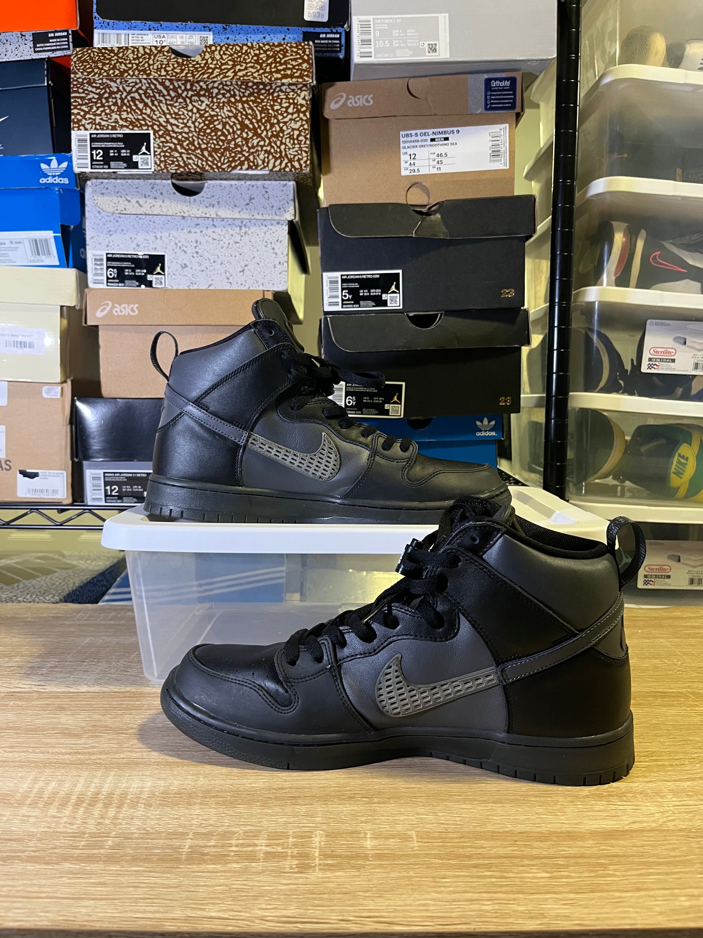 Size 12 - Forty Percent Against Rights x Dunk SB High Black