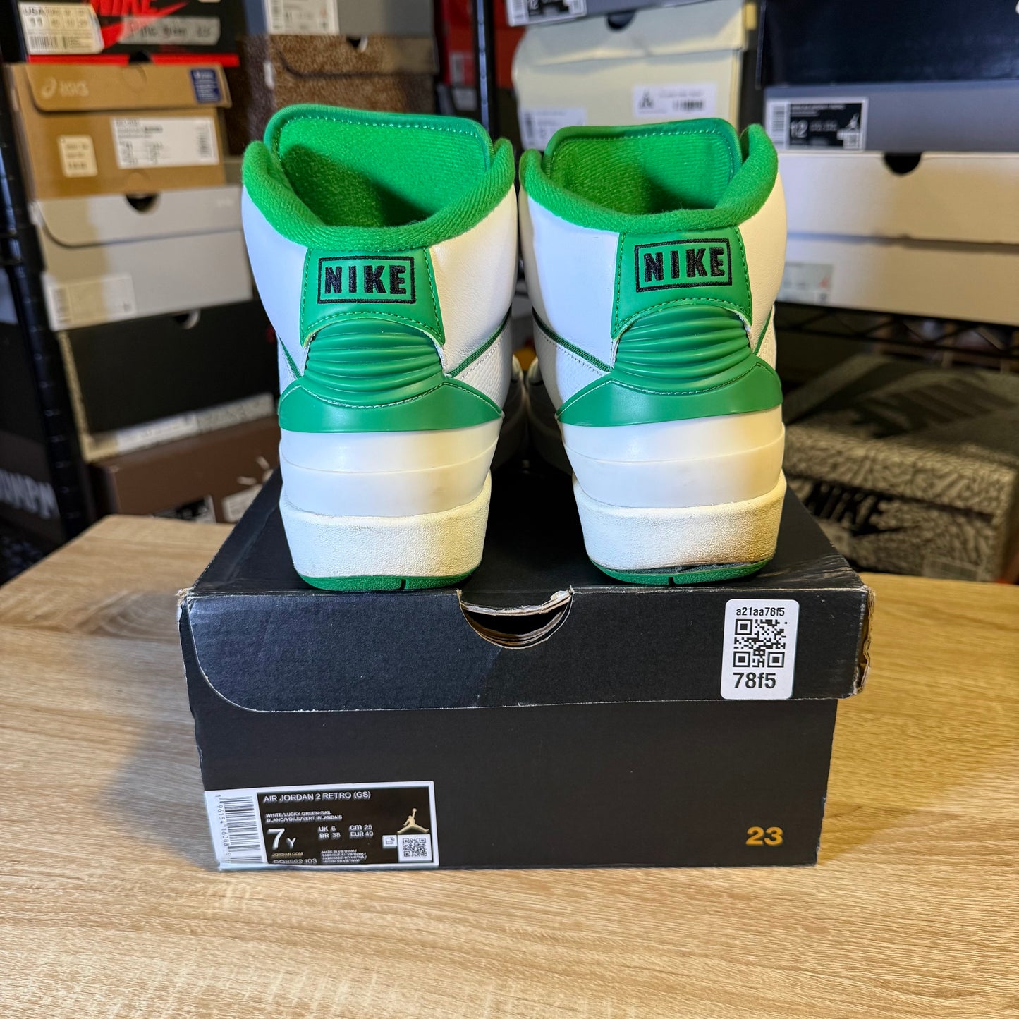 Size 7 - AJ 2 Lucky Green
