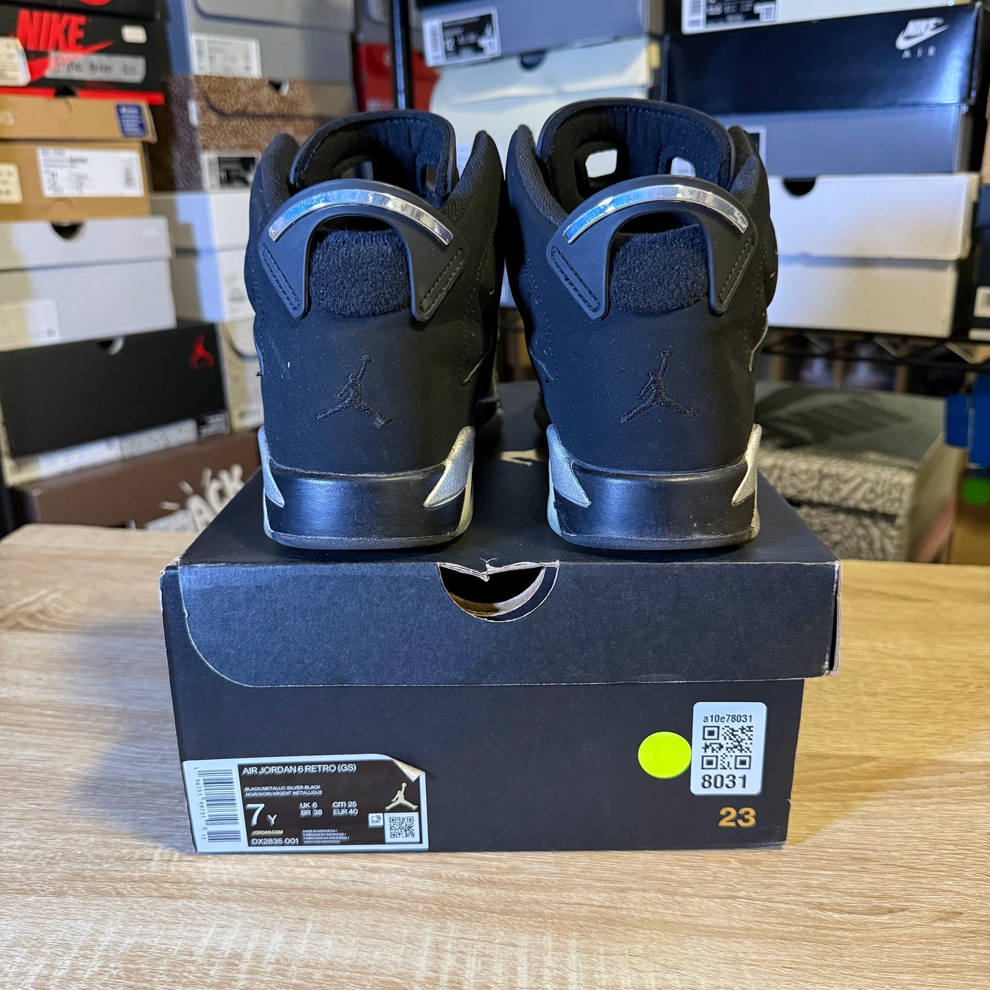 Size 7Y - AJ 6 Chrome