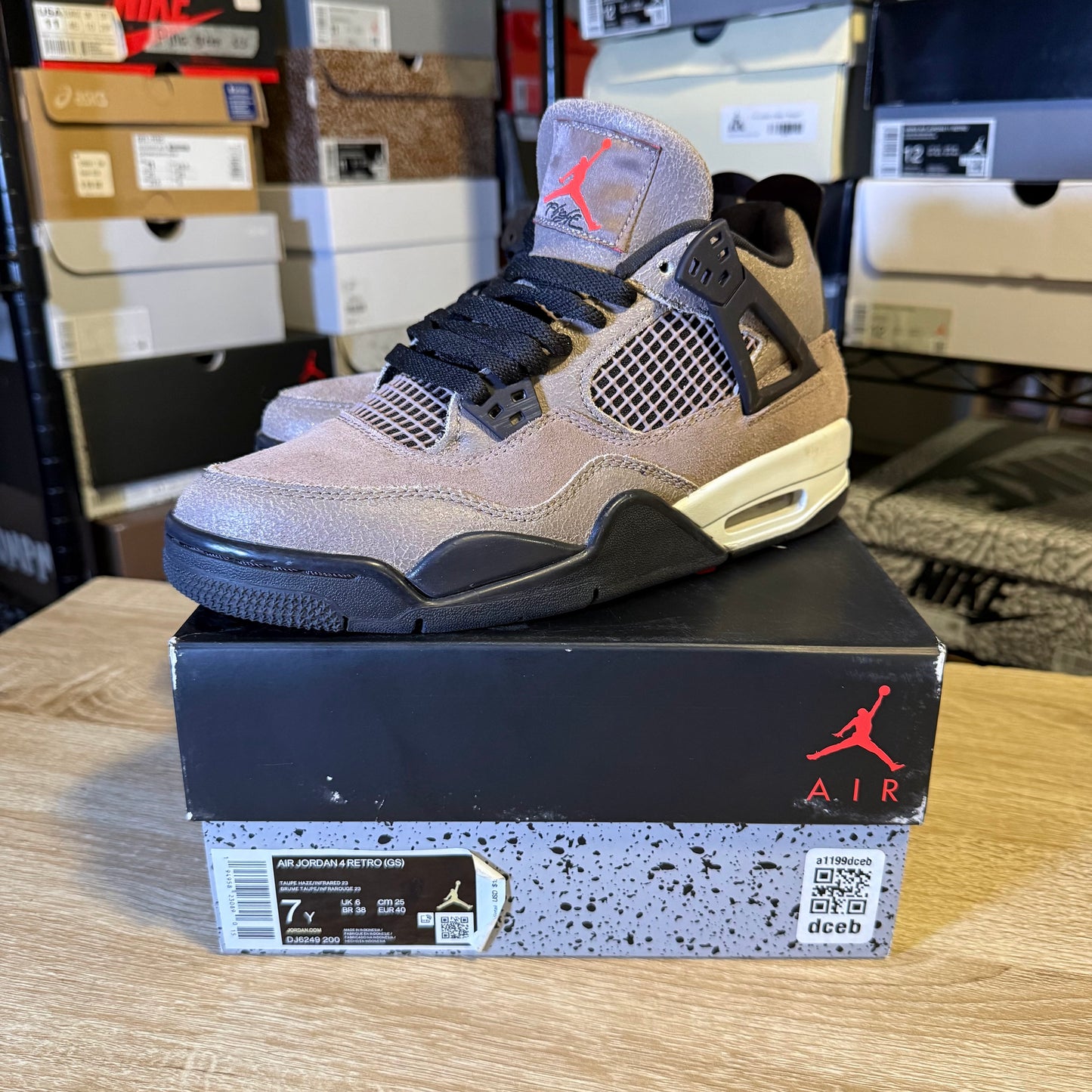Size 7 - AJ 4 Taupe Haze