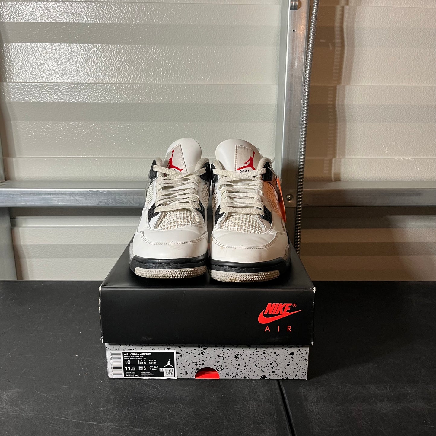 Size 10 - AJ 4 White Cement