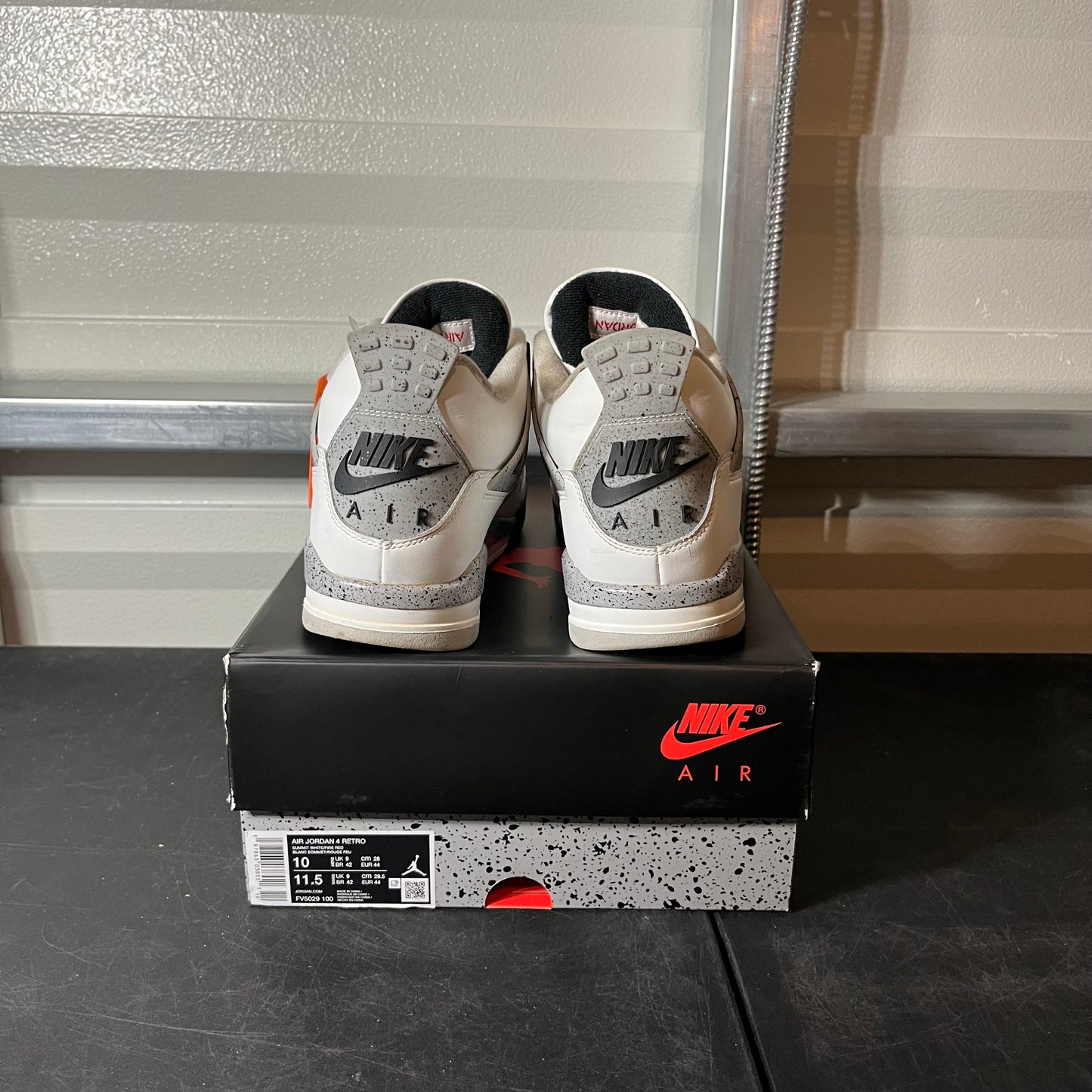 Size 10 - AJ 4 White Cement
