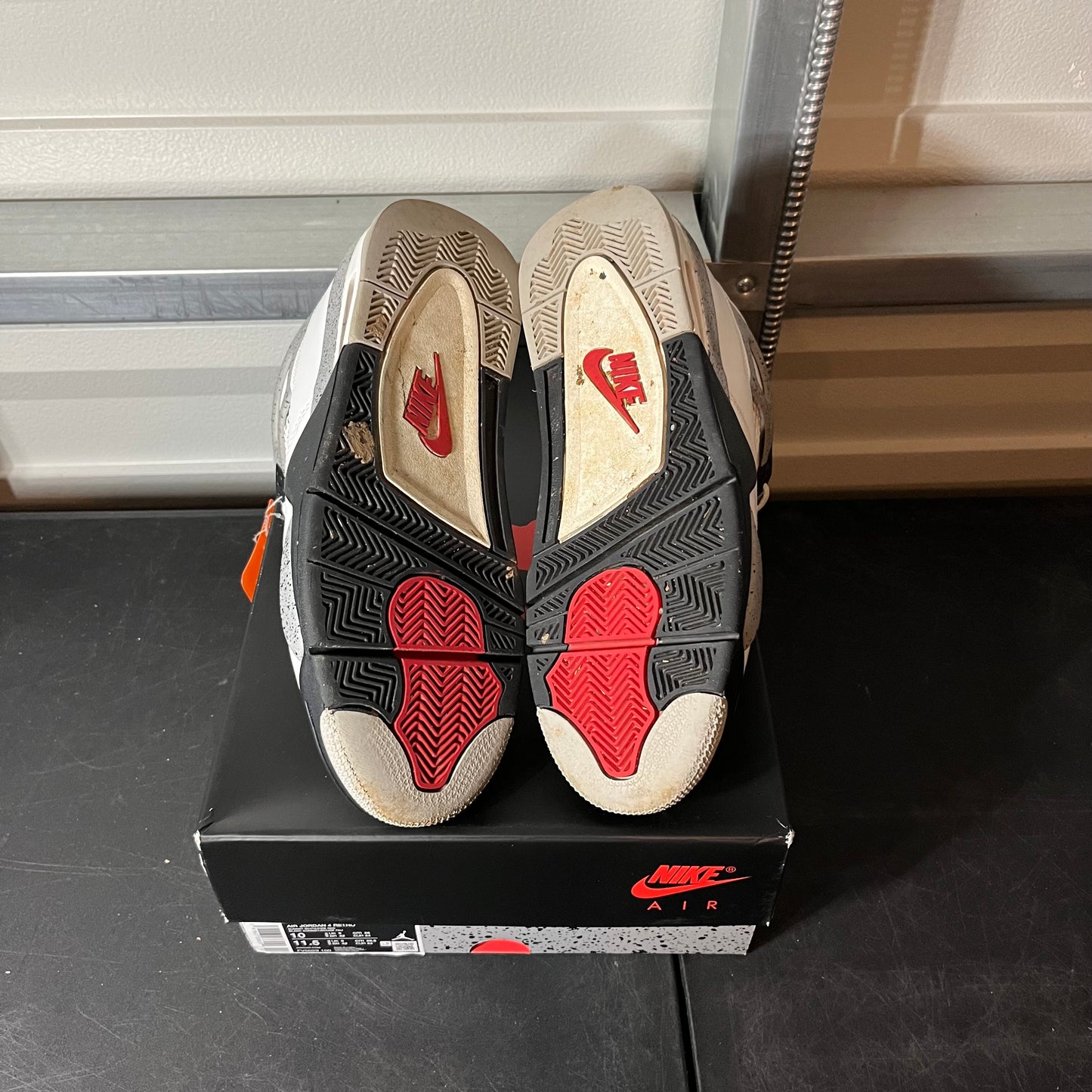 Size 10 - AJ 4 White Cement