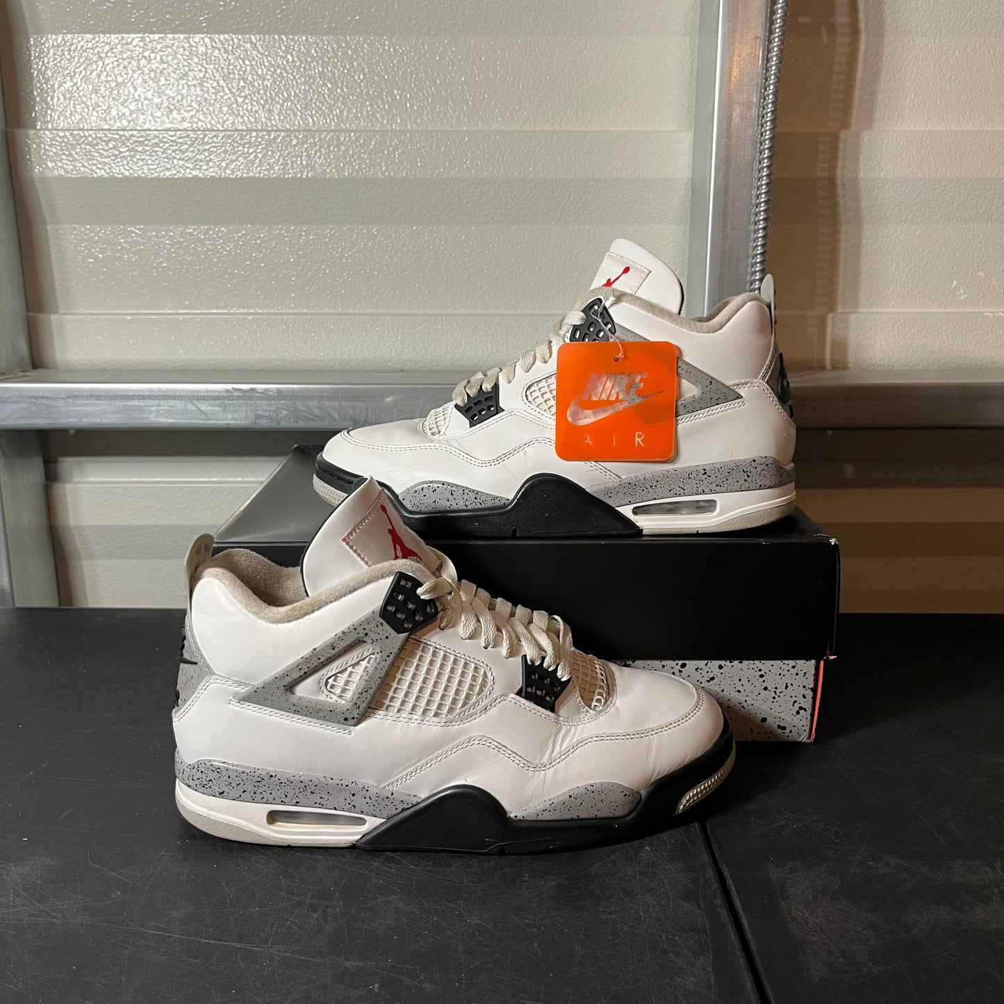 Size 10 - AJ 4 White Cement