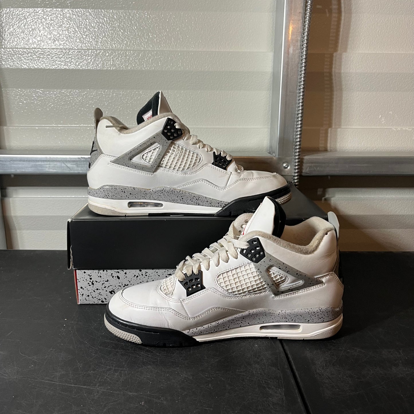 Size 10 - AJ 4 White Cement