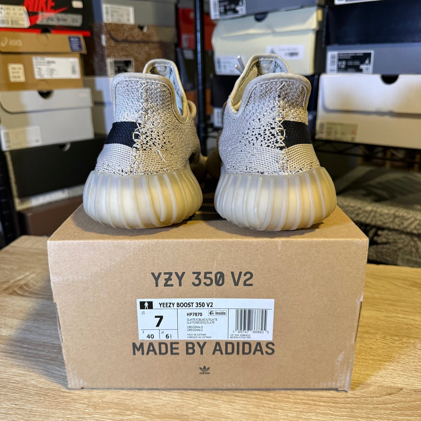 Size 7 - Yeezy 350 Slate