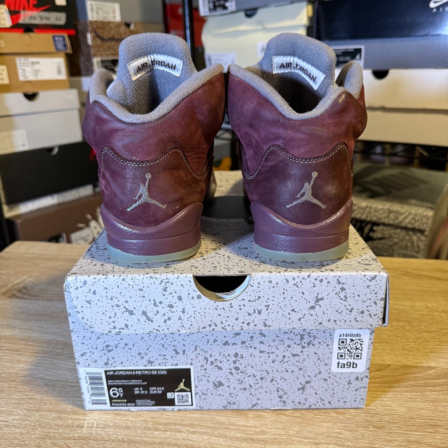 Size 6.5 - AJ 5 Burgundy