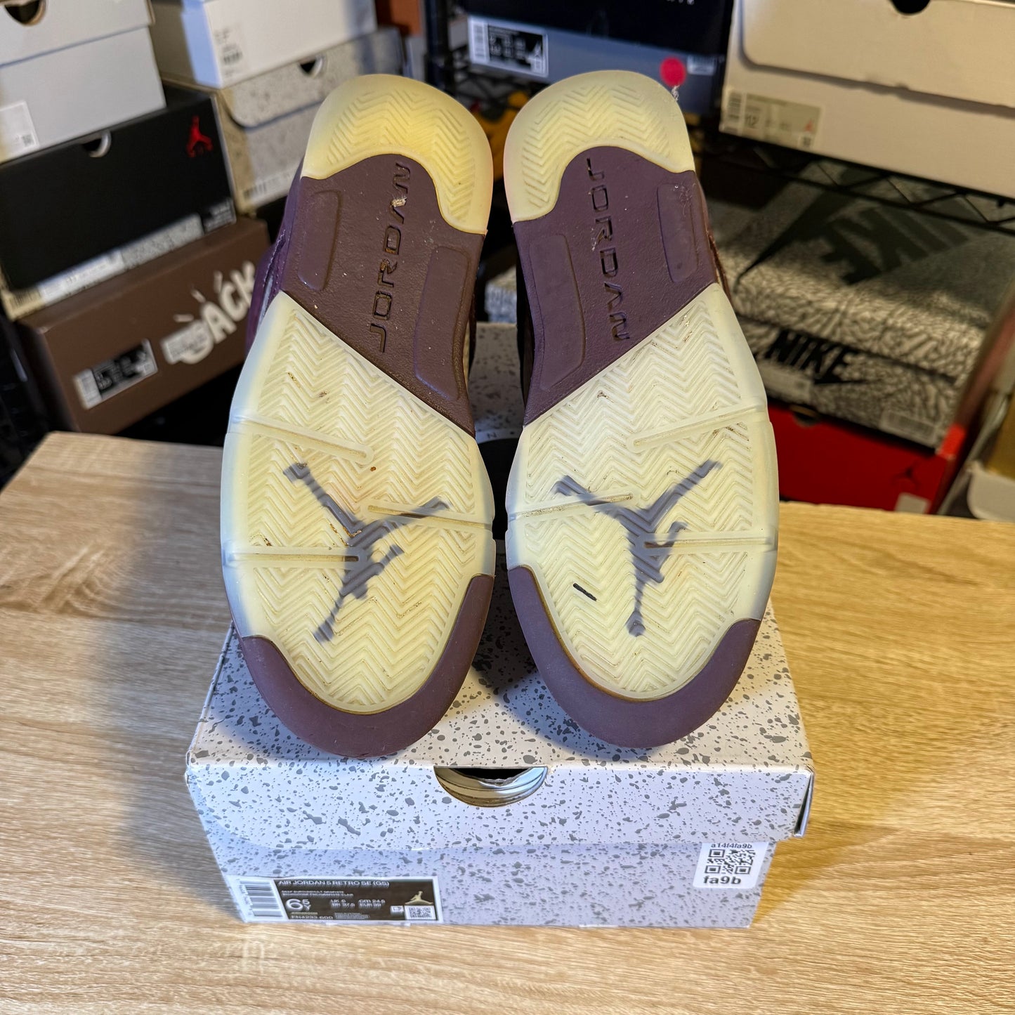Size 6.5 - AJ 5 Burgundy