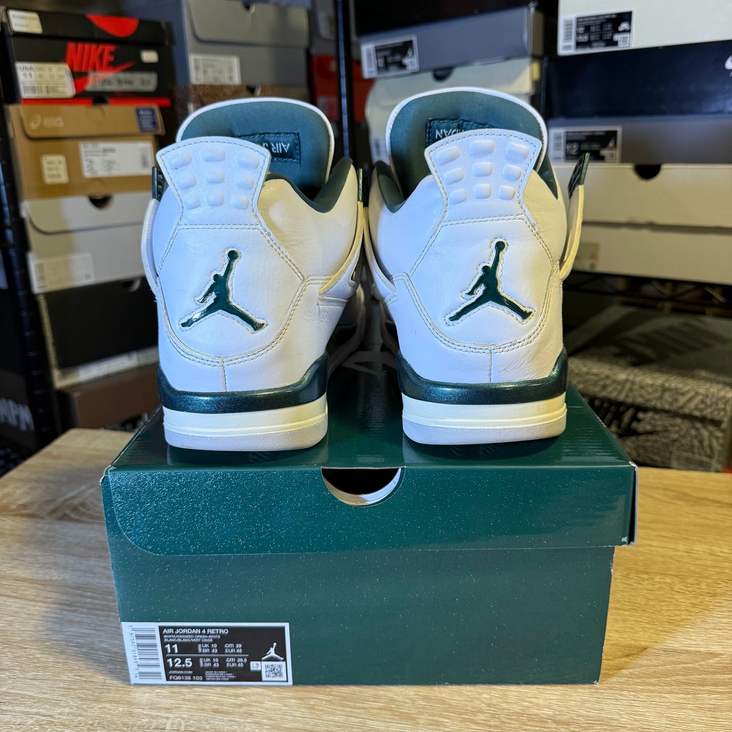 Size 11 - AJ 4 Oxidized Green
