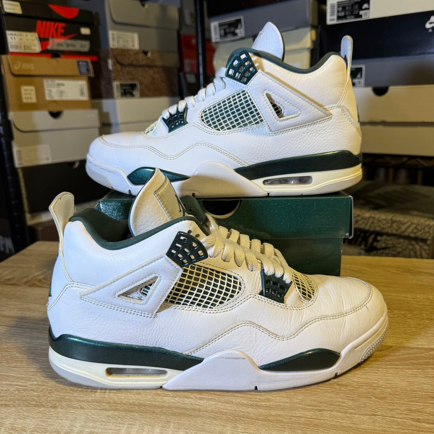 Size 11 - AJ 4 Oxidized Green