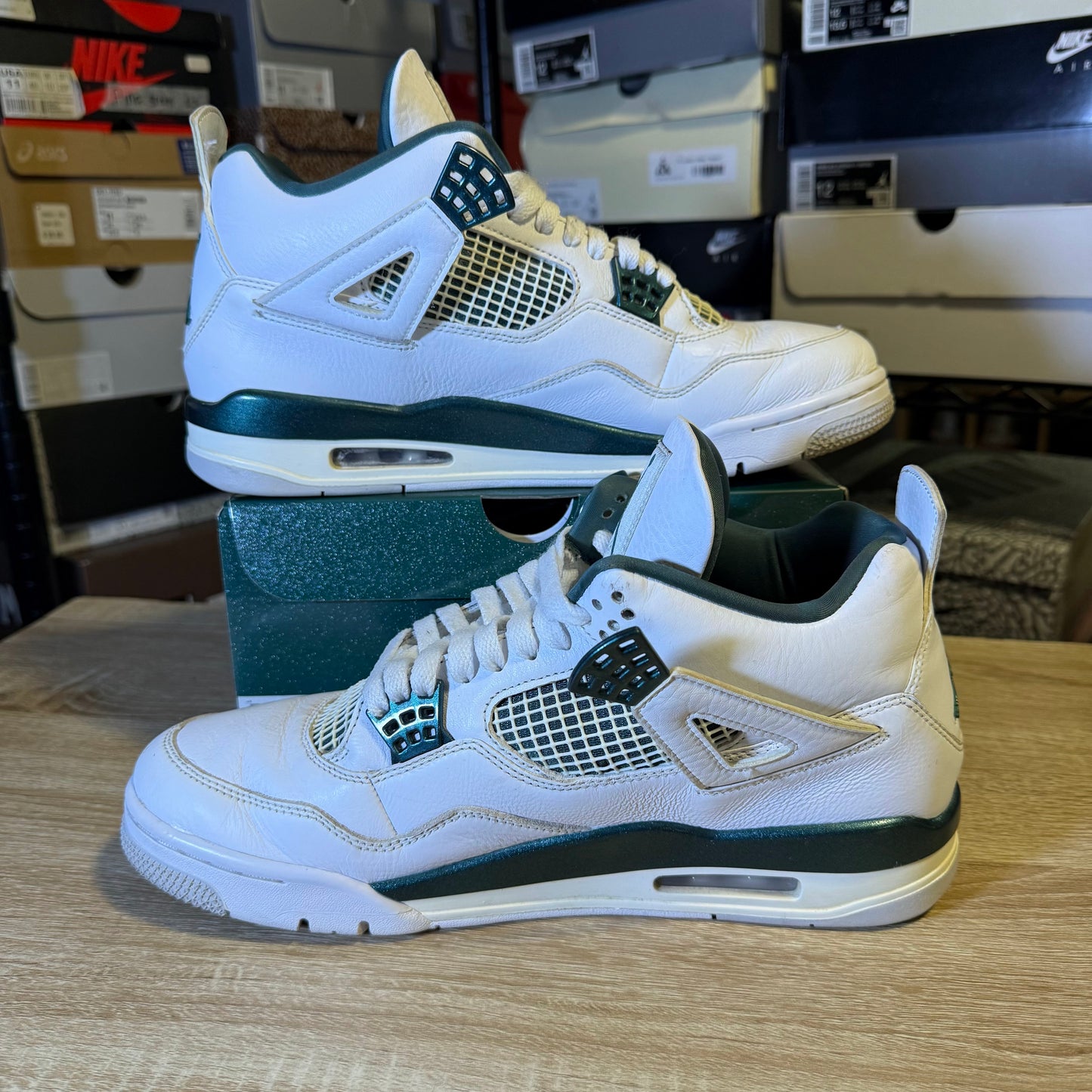Size 11 - AJ 4 Oxidized Green