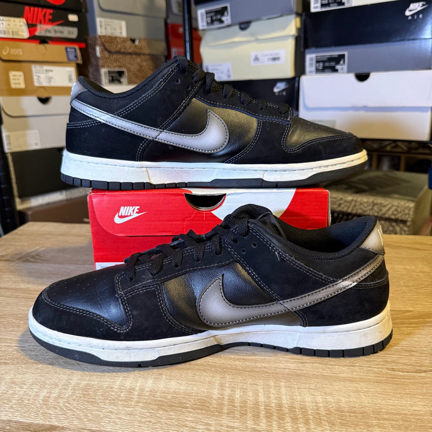 Size 11.5 - Nike Dunk Low Airbrush - Black