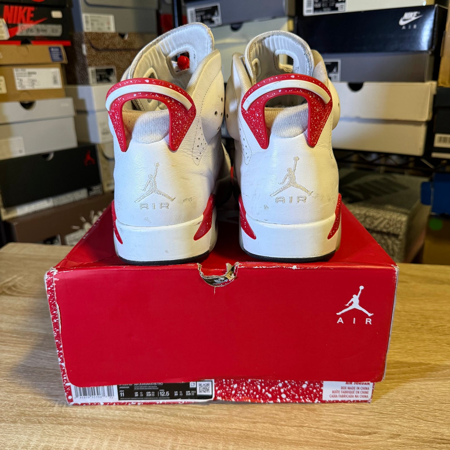 Size 11 - AJ 6 Red Oreo