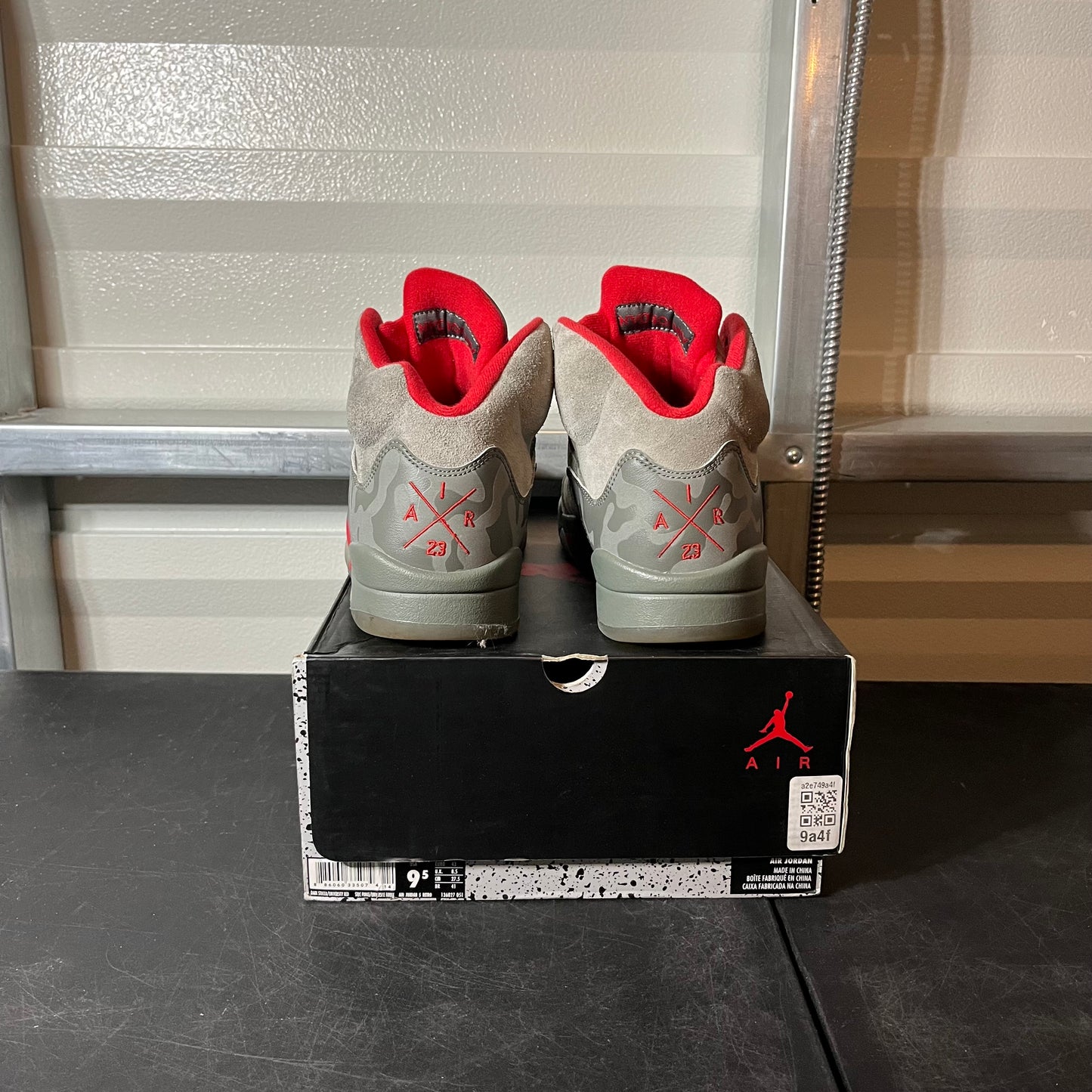 Size 9.5 - AJ 5 Camo