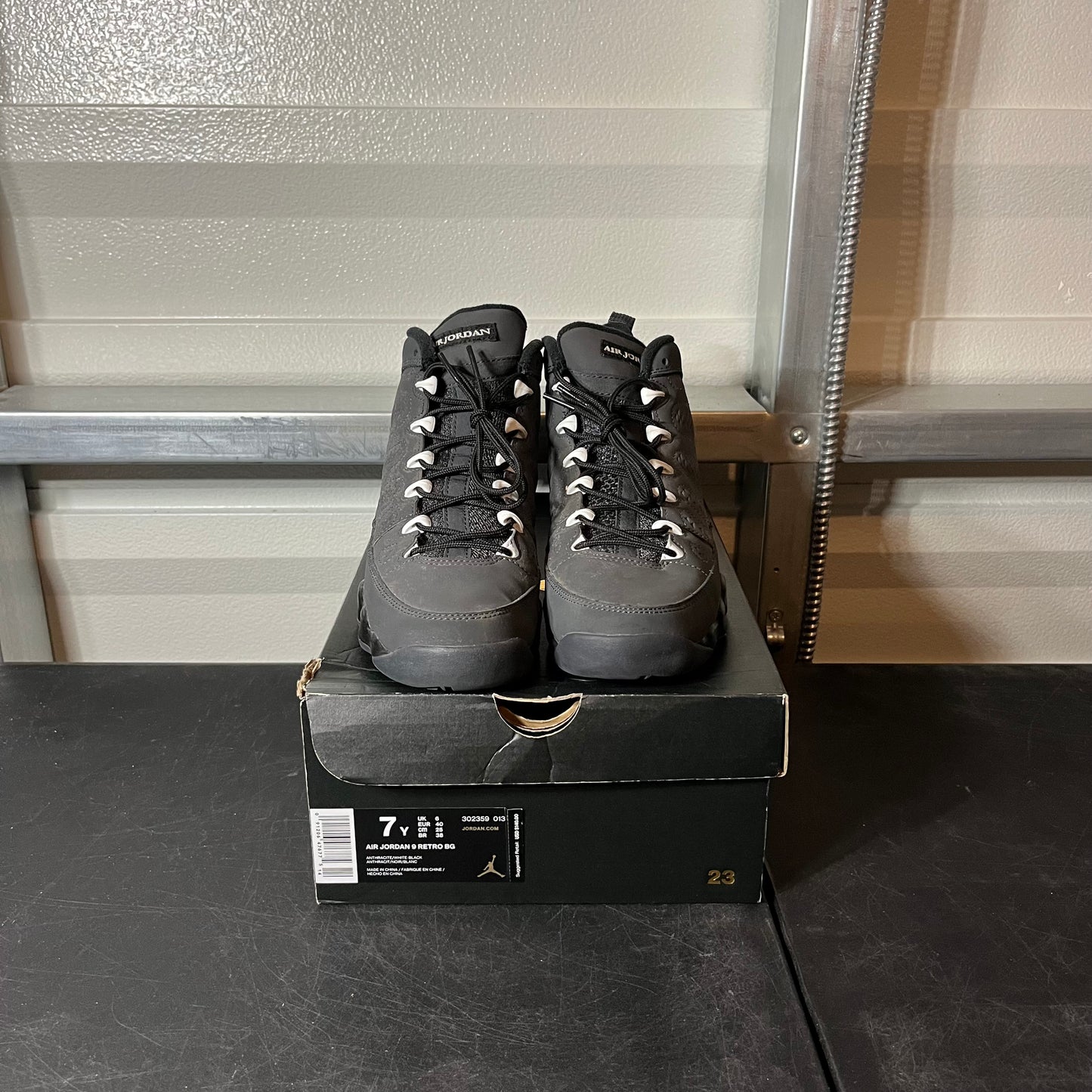 Size 7- AJ 9 Anthracite