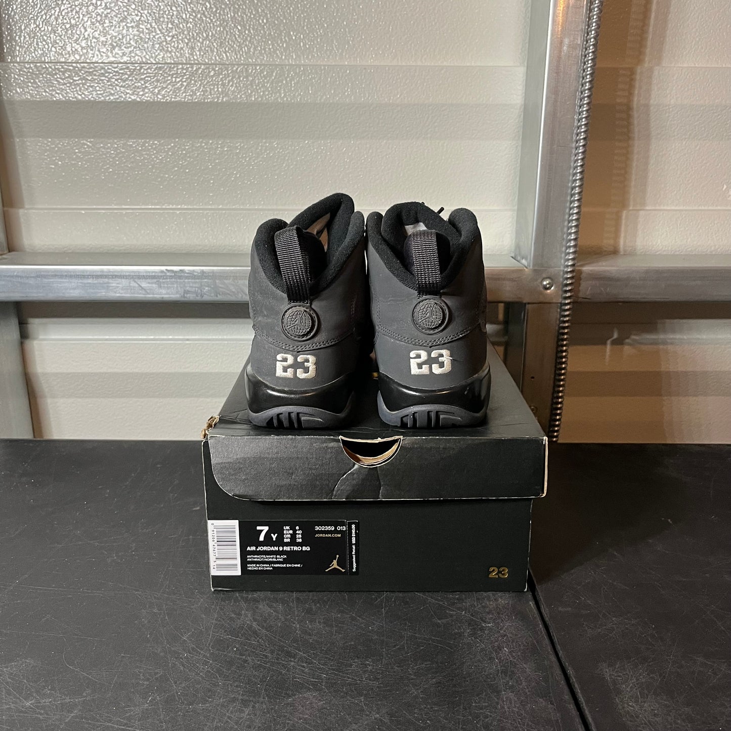 Size 7- AJ 9 Anthracite