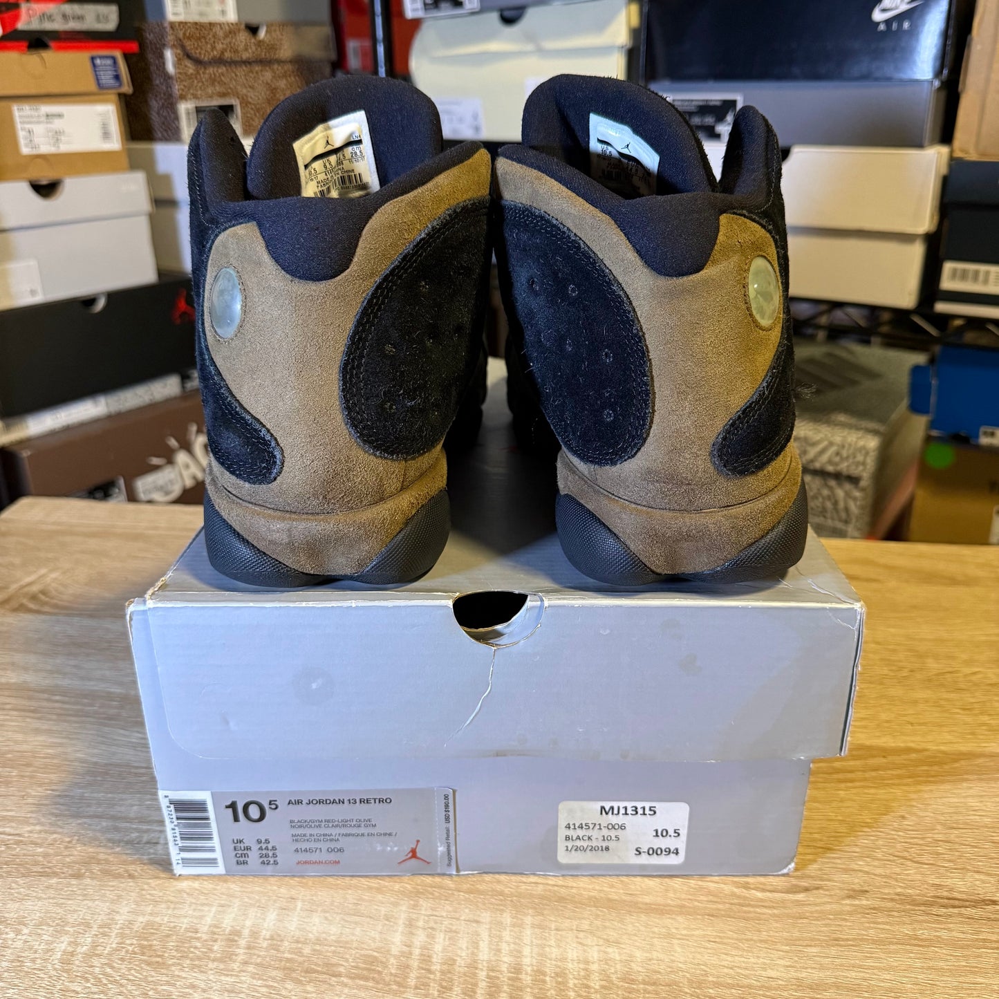 Size 10.5 - AJ 13 Olive