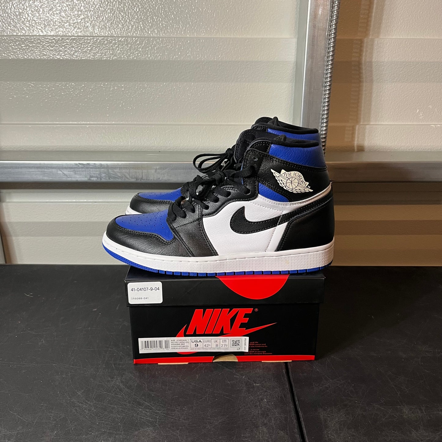 Size 9 - AJ 1 Royal Toe