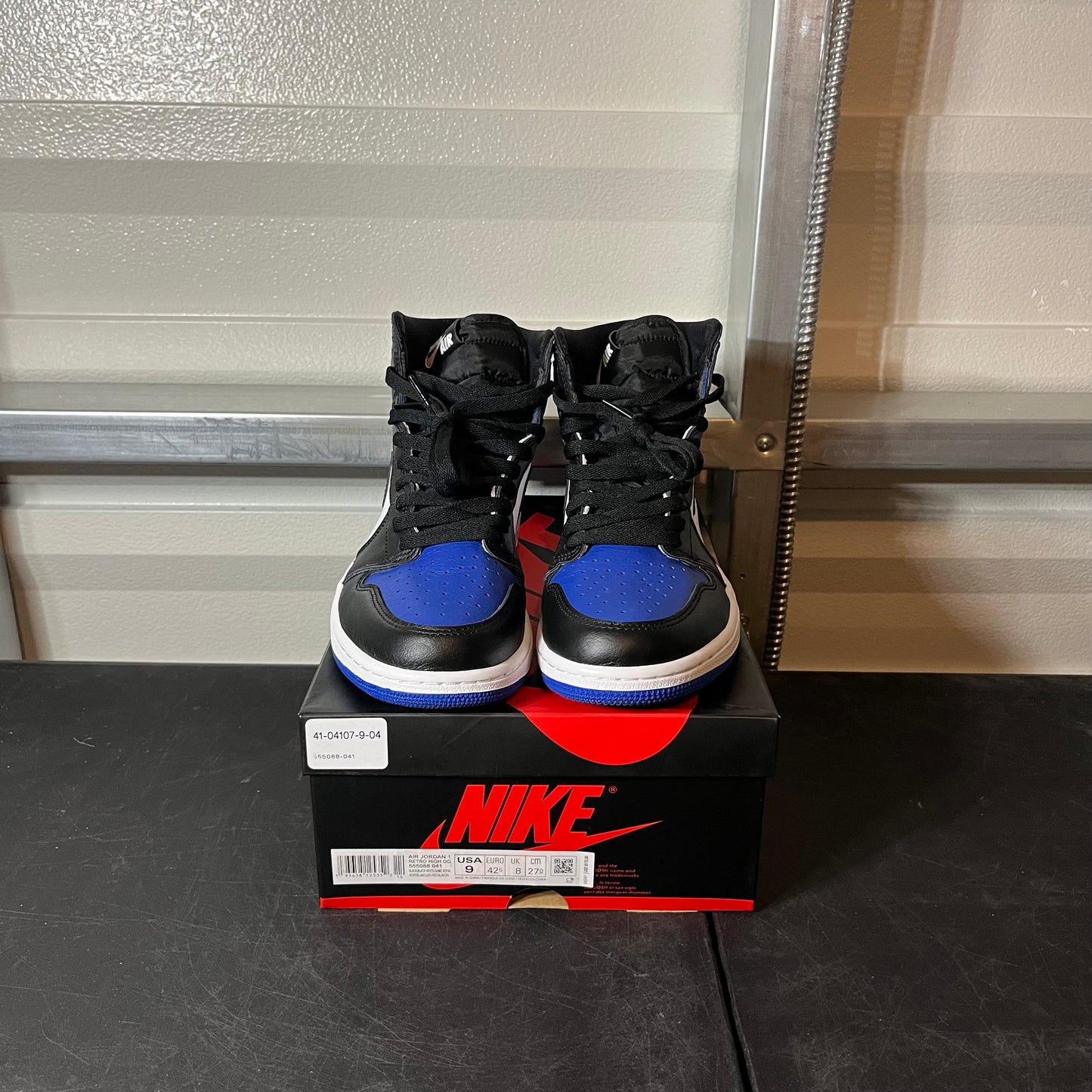 Size 9 - AJ 1 Royal Toe