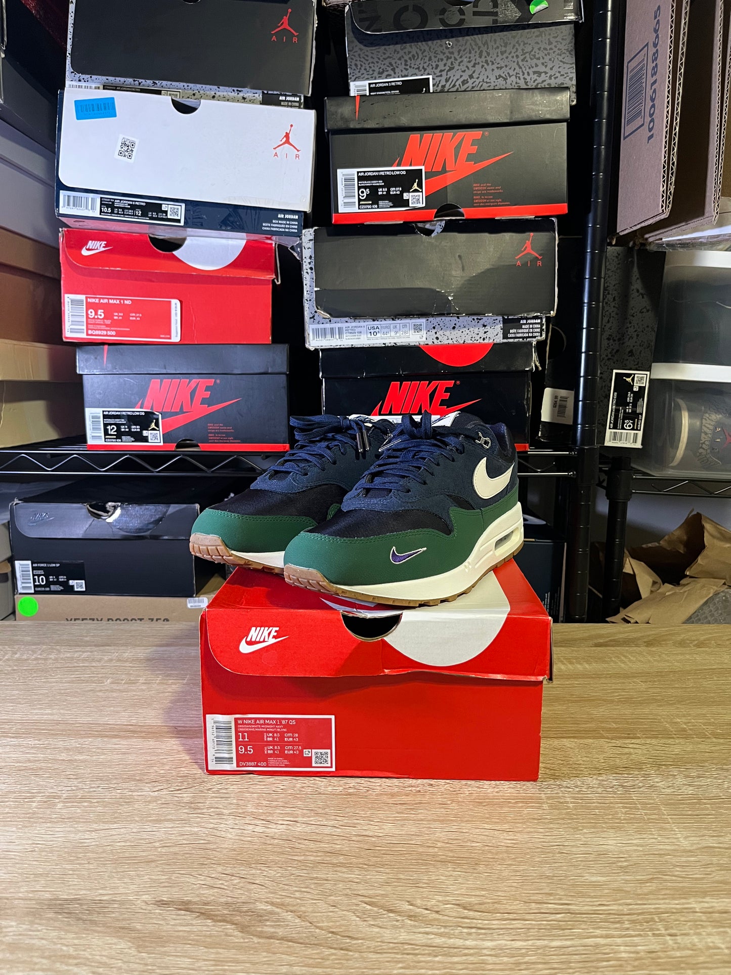 Size 9.5 - Air Max 1 Gorge Green