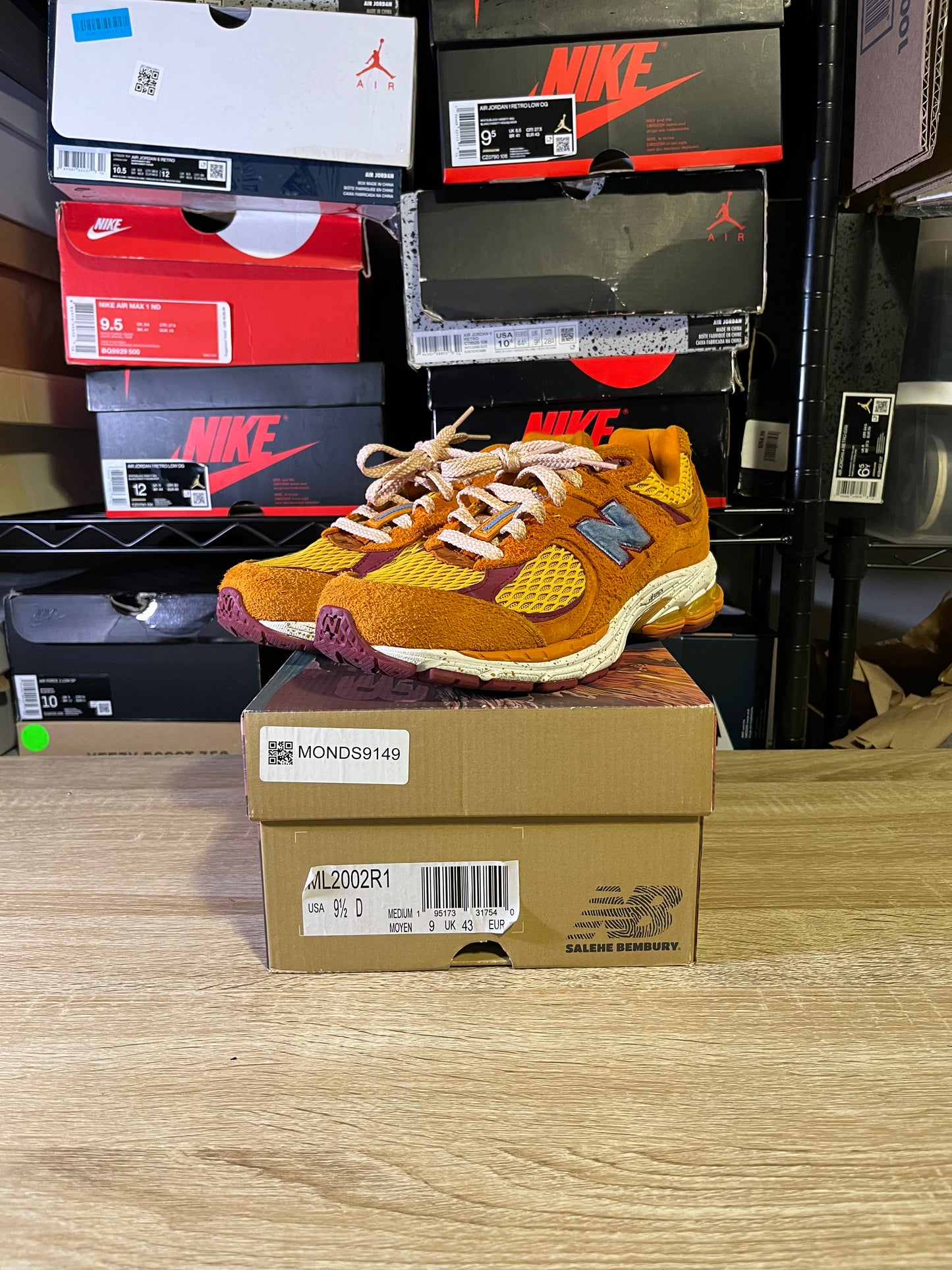 Size 9.5 - Salehe Bembury x NB 2002R Peace Be The Journey